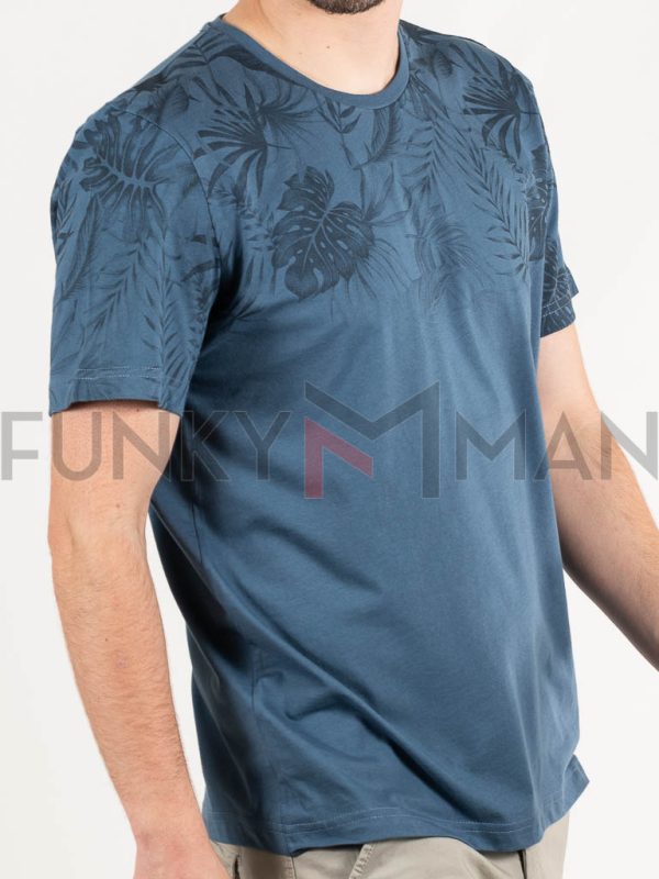 Κοντομάνικη Μπλούζα T-Shirt Paco & CO 2331015 Indigo