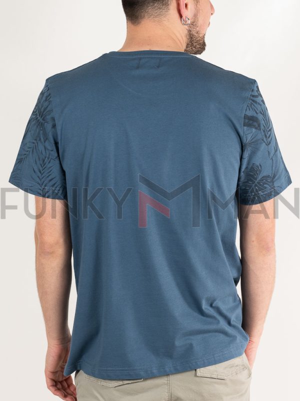 Κοντομάνικη Μπλούζα T-Shirt Paco & CO 2331015 Indigo