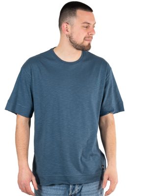 OVERSIZE Κοντομάνικη Μπλούζα T-Shirt Paco & CO 2331070 Indigo