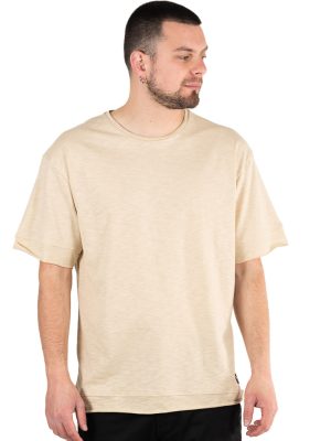 OVERSIZE Κοντομάνικη Μπλούζα T-Shirt Paco & CO 2331070 Sand