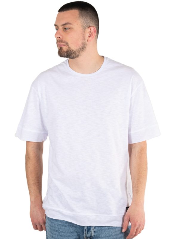 OVERSIZE Κοντομάνικη Μπλούζα T-Shirt Paco & CO 2331070 Λευκό