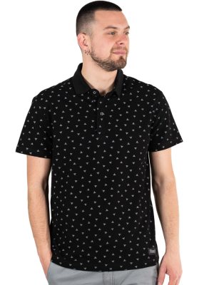 All Over Print Polo Paco & Co 2331090 Μαύρο