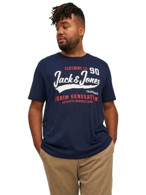 T-Shirt σε Μεγάλα Μεγέθη JACK & JONES 12211759 Navy