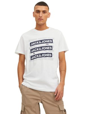 T-Shirt JACK & JONES 12235249 Λευκό