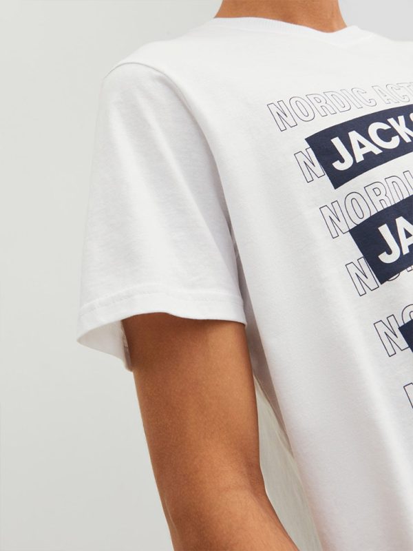 T-Shirt JACK & JONES 12235249 Λευκό