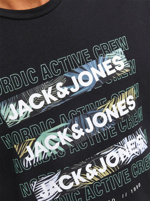 T-Shirt JACK & JONES 12239462 Μαύρο