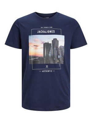 T-Shirt σε Μεγάλα Μεγέθη JACK & JONES 12245477 Navy