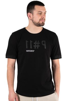 Κοντομάνικη Μπλούζα T-Shirt Paco & CO 2331086 Μαύρο