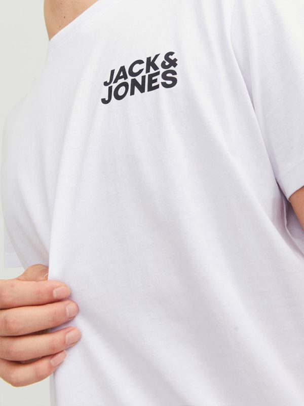 T-Shirt JACK & JONES 12151955 Small Print Λευκό