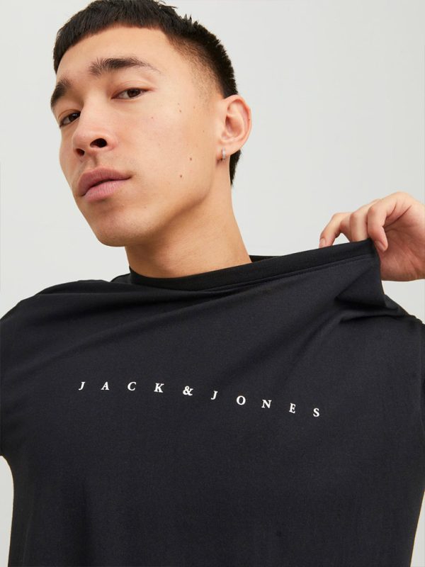 Relaxed Fit T-Shirt JACK & JONES 12234746 Μαύρο