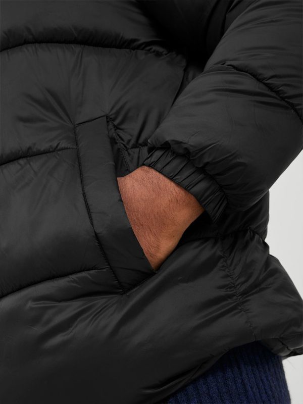 Puffer Jacket σε Μεγάλα Μεγέθη JACK & JONES 12243520 Μαύρο