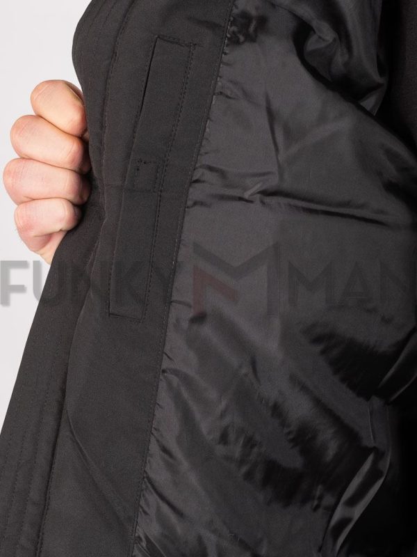 Padded Jacket DOUBLE MJK-186 Μαύρο