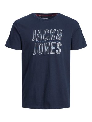 T-Shirt σε Μεγάλα Μεγέθη JACK & JONES 12219022 Navy