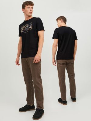T-Shirt JACK & JONES 12235189 Μαύρο