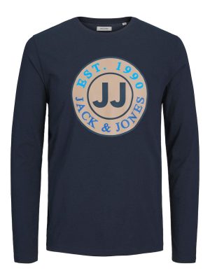 Μακό Μπλούζα JACK & JONES 12238124 Navy
