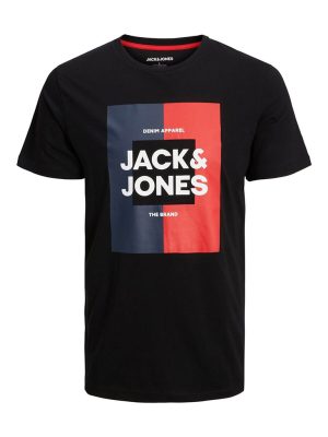 T-Shirt σε Μεγάλα Μεγέθη JACK & JONES 12245470 Μαύρο