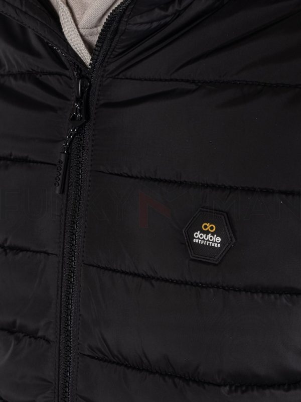 Puffer Jacket DOUBLE MJK-185 Μαύρο