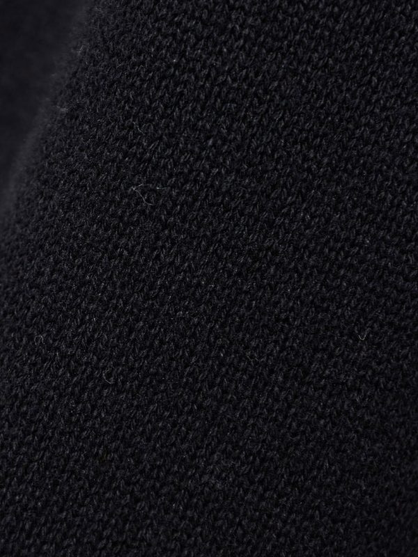 Βαμβακερή Πλεκτή Μπλούζα FUNKY BUDDHA FBM008-001-09 Μαύρο