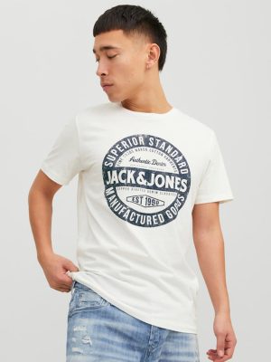 T-Shirt JACK & JONES 12232972 Cloud Dancer