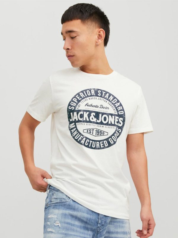T-Shirt JACK & JONES 12232972 Cloud Dancer