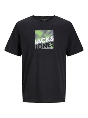 T-Shirt σε Μεγάλα Μεγέθη JACK & JONES 12251965 Μαύρο