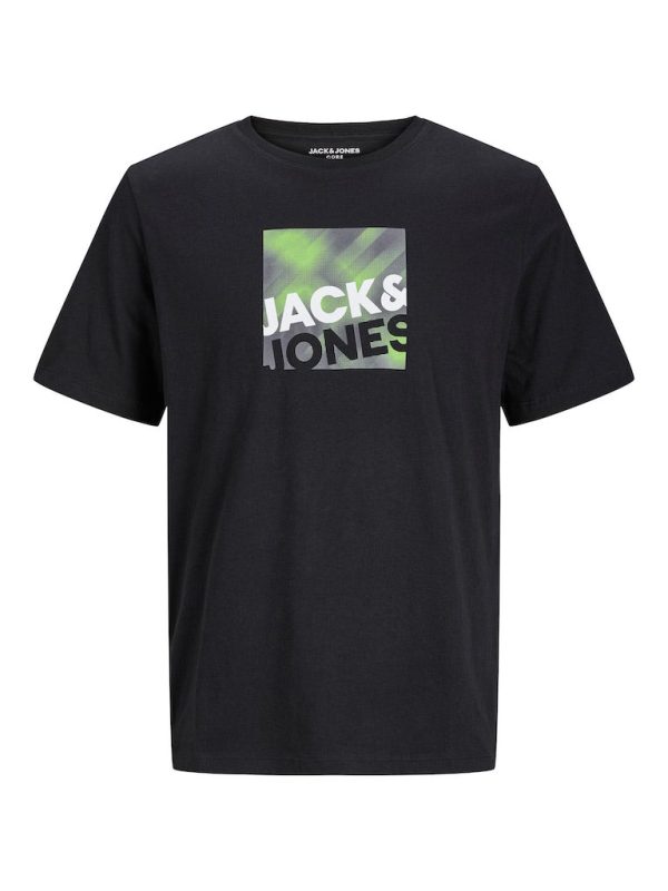 T-Shirt σε Μεγάλα Μεγέθη JACK & JONES 12251965 Μαύρο