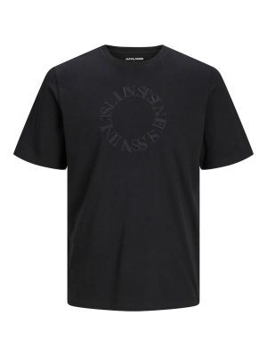 T-Shirt σε Μεγάλα Μεγέθη JACK & JONES 12254897 Μαύρο