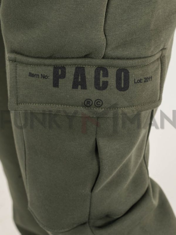 Cargo Παντελόνι Φόρμας με Λάστιχο Paco 2381309 Χακί