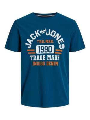T-Shirt σε Μεγάλα Μεγέθη JACK & JONES 12245486 Sailor Blue