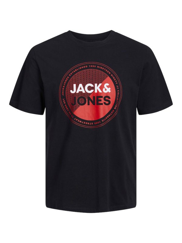 T-Shirt σε Μεγάλα Μεγέθη JACK & JONES 12254900 Μαύρο