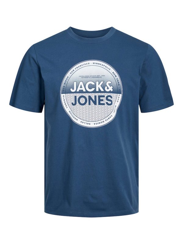 T-Shirt σε Μεγάλα Μεγέθη JACK & JONES Ensign Blue