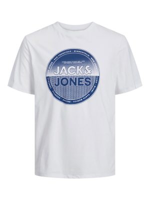 T-Shirt σε Μεγάλα Μεγέθη JACK & JONES 12254900 Λευκό