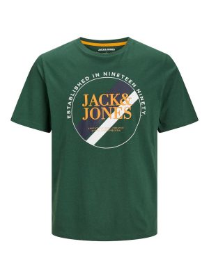 T-Shirt σε Μεγάλα Μεγέθη JACK & JONES 12251044 Green