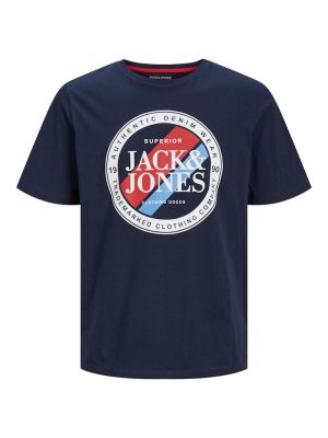 T-Shirt σε Μεγάλα Μεγέθη JACK & JONES 12251044 Navy