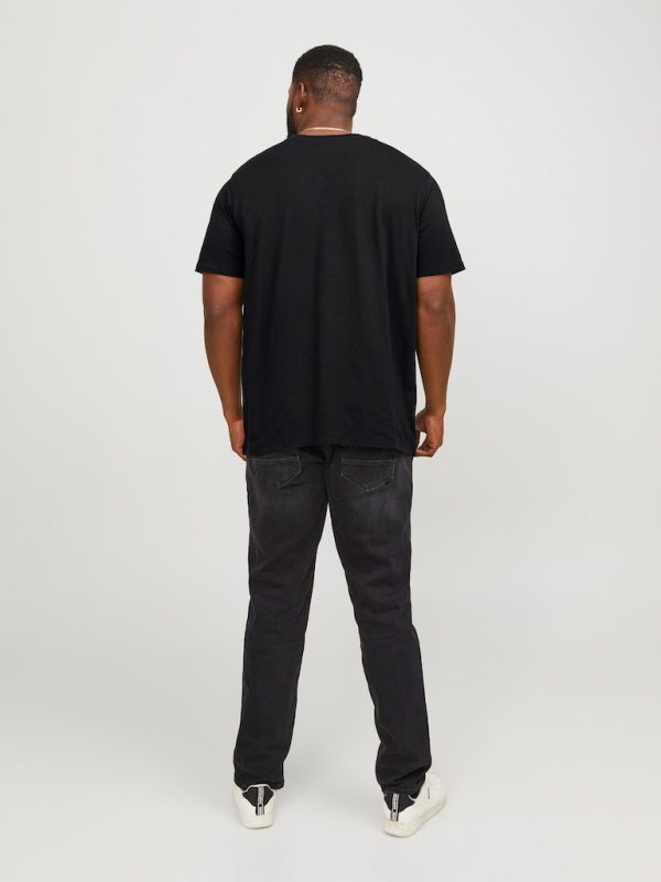 T-Shirt σε Μεγάλα Μεγέθη JACK & JONES 12254906 Μαύρο