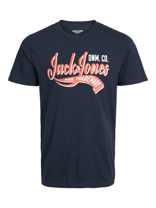 T-Shirt σε Μεγάλα Μεγέθη JACK & JONES 12243611 Navy