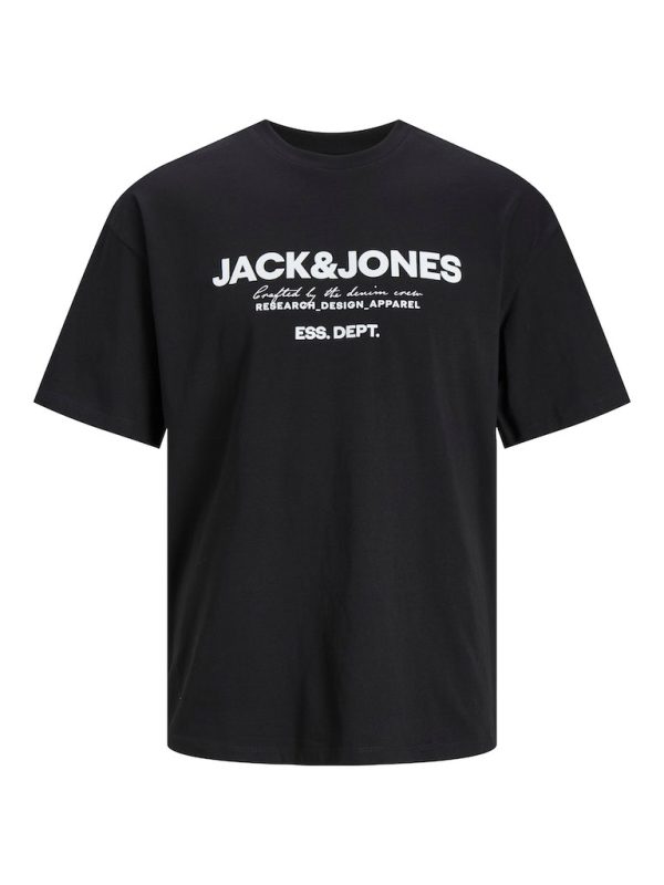 T-Shirt σε Μεγάλα Μεγέθη JACK & JONES 12251052 Μαύρο