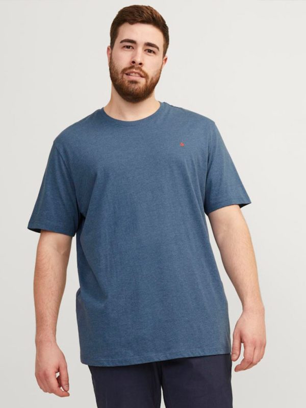 T-Shirt σε Μεγάλα Μεγέθη JACK & JONES 12253778 Denim Blue