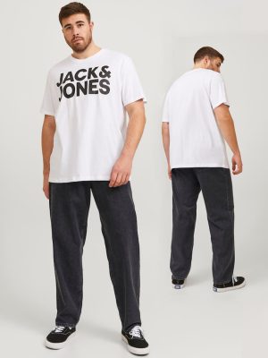 Jean Παντελόνι σε Μεγάλα Μεγέθη JACK & JONES 12254874 Black Denim
