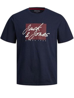 T-Shirt σε Μεγάλα Μεγέθη JACK & JONES 12254910 Navy