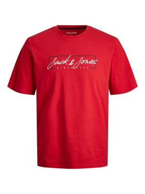 T-Shirt σε Μεγάλα Μεγέθη JACK & JONES 12254910 True Red