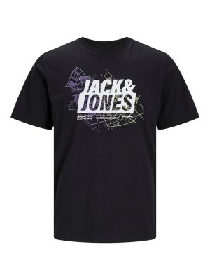 T-Shirt σε Μεγάλα Μεγέθη JACK & JONES 12257364 Μαύρο
