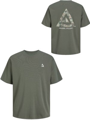T-Shirt σε Μεγάλα Μεγέθη JACK & JONES 12257373 Green