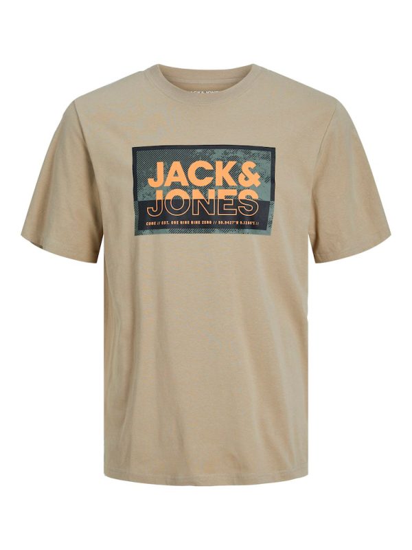 T-Shirt σε Μεγάλα Μεγέθη JACK & JONES 12257335 Crockery