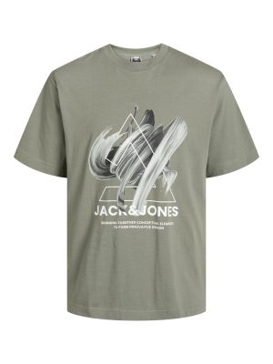 T-Shirt σε Μεγάλα Μεγέθη JACK & JONES 12257370 Green