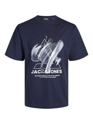T-Shirt σε Μεγάλα Μεγέθη JACK & JONES 12257370 Navy