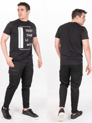 Κοντομάνικο T-Shirt SUGA 3404 Μαύρο