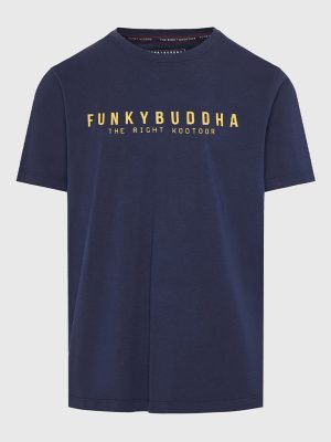 T-Shirt FUNKY BUDDHA FBM009-010-04 Navy