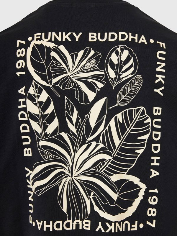T-Shirt FUNKY BUDDHA FBM009-066-04 Μαύρο