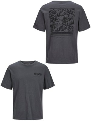 T-Shirt JACK & JONES 12249187 σκούρο Γκρι